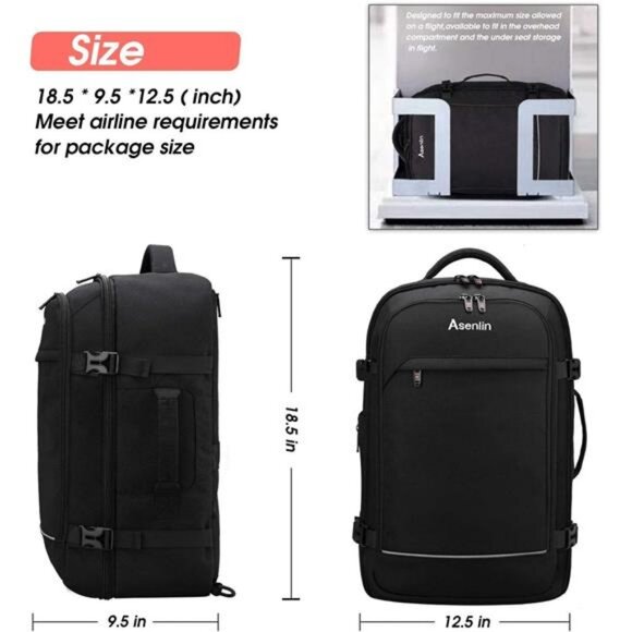 17.3 inch laptop space backpack women Focdod for Bookbag: 17 Work Backpacks with Pouch Pocket for Large Capacity Cup & USB Charger College Book Bag Travel Business Nurse Teacher Bookbags Anti-theft Back Pack shoulder bag Rolling Backpack for Women, 17Inch